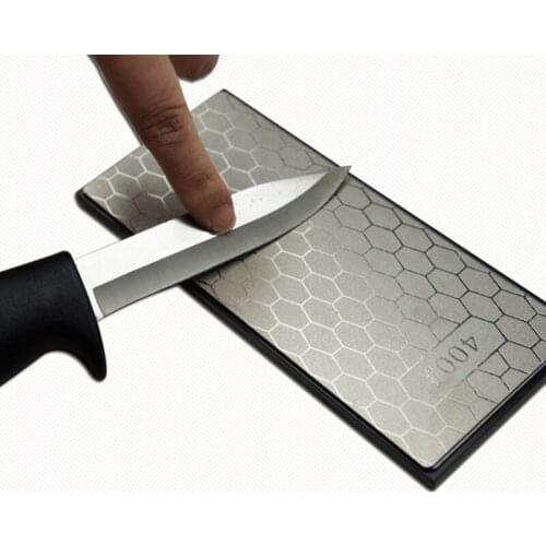 400# 1000# Diamond Knife Sharpening Stone Knife Sharpener Ultra-thin Honeycomb Surface Whetstone Grindstone Cutter Tool Set