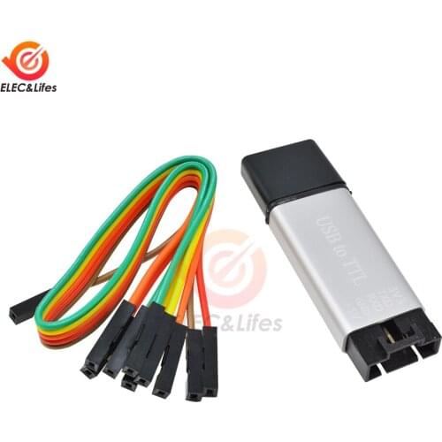 Aluminum shell CP2102 USB 2.0 to TTL UART Downloader Module 6Pin Serial Converter STC Replace FT232 Module 5V/3.3V for arduino