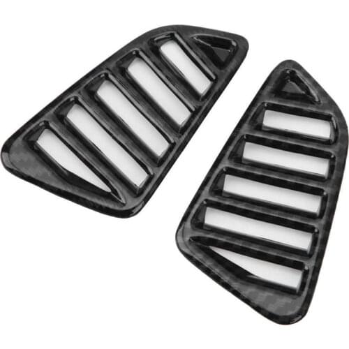 Side Dashboard Air Condition Vent Trim Frame Carbon Fiber Style Fit for Nissan Navara/NP300/Frontier 15-19 Car style