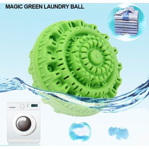 Eco-friendly Green Laundry Ball Reusable Anion Molecules Cleaning Magic Washing Personal Care Cleaning Tool