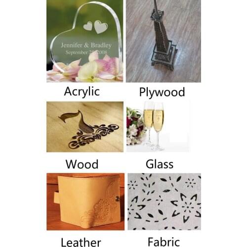 Cloth/fabric/wood/acrylic Laser Cutter 80W EFR Glass Laser Tube CNC CO2 Laser Engraver Cutting Machine 6090 Machine