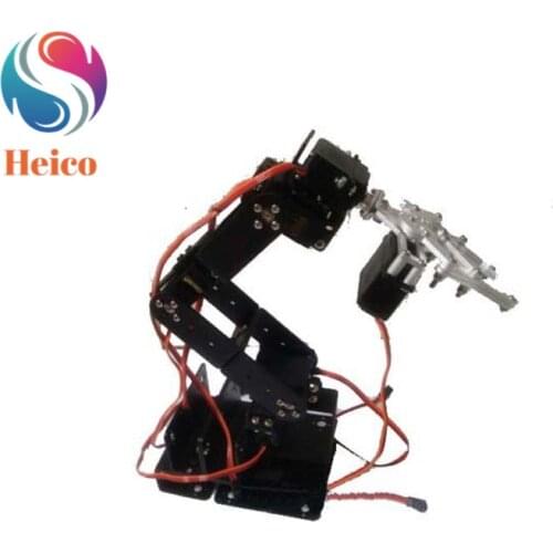 Metal 6DOF Robot Arm Mechanical Claw With High Torque Servo for DIY Robotic Model Manipulator Bluetooth/Handle Controller Kit