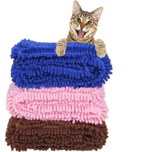 Soft Water Absorption Bath Towel for Pet Dog Cat Cleaning Massage Washing Drying Hair Towel Car washing Bathroom Towel Supplies