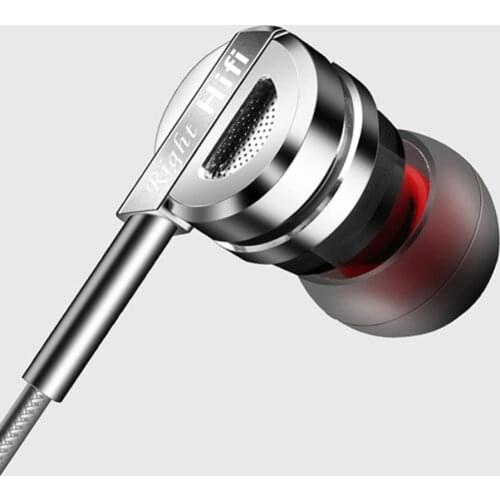 QKZ DM9 In Ear Earphones Zinc Alloy HiFi Earphone Bass Metal DJ MP3 Headset 3.5mm Alloy HiFi Earphone for Universal Mobile Phone