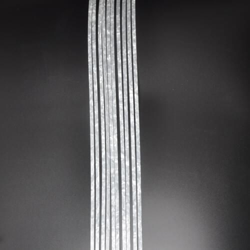 10Pcs Luthier Purfling Binding Marquetry inlay Guitar Builder Celluloid Strip Pearl White
