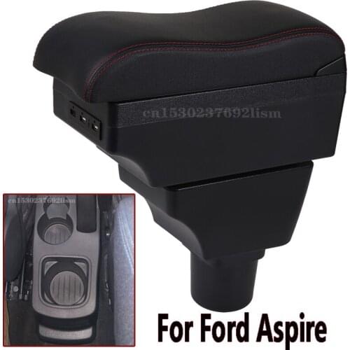 Armrest Box For Ford Aspire Endeavour Figo Freestyle Car Central Storage Container PU Leather