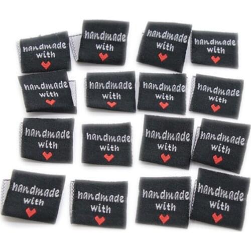 Custom Double Layer Label Handmade Clothing Labels DIY Flag Name Tags 150pcs for Garment Sewing Accessories