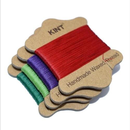 Durable 20m/Roll 0.45mm 0.55mm 0.65mm Leather Sewing Waxed Thread Cord for DIY Handicraft Tool Hand Stitching Threads Z1187