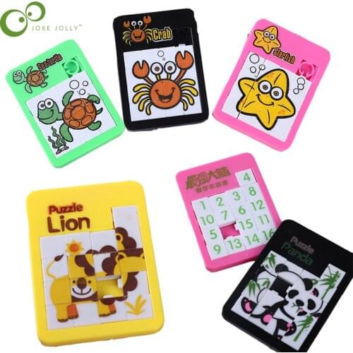 Educational Toys Math Sliding Puzzles Childrens Intelligence Marine Animal Puzzles intelligence plane puzzles WYW
