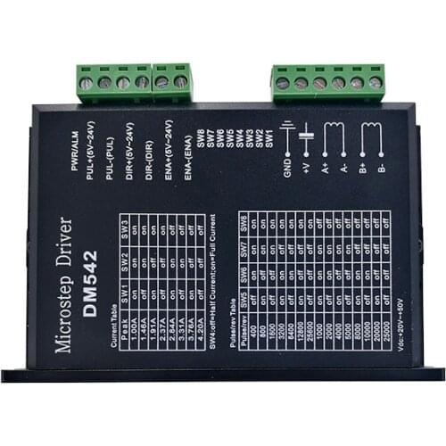 Stepper motor DM542 driver cintroller microstep motor brushless DC motor shell for 42 57 stepper motor Nema17 Nema23
