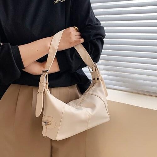 New Small Nylon Underarm Bag for Women 2021 Simple Totes Shoulder Bag Lady Luxury Brand Designer Handbags and Purses