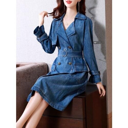 Женские двубортные тренчи TIYIHAILEY China At AliExpress