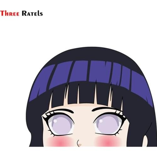 Three Ratels FC539 Hinata hyuuga Stickers decal anime peeking CAR sticker vinyl for laptop computer cell phone