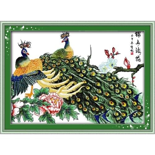 Everlasting Love Better And better(3) Chinese Cross Stitch Kits Ecological Cotton Stamped 11CT DIY New Year Decorations For Home