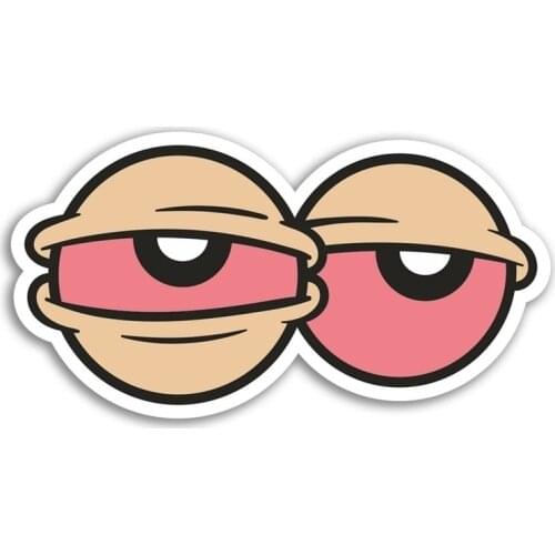 Funny Eyes Vinyl Stickers Stoner Weed Sticker Laptop Luggage Car Assessoires Window Decals Car Wrap DIY