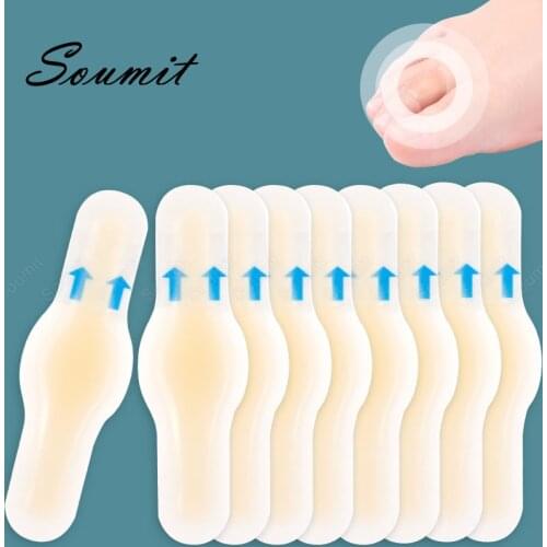 10PCS Gel Heel Stickers for Women Shoe Relief Pain Foot Care Pad Blisters Bunions Corns Calluses Friction Soft Hydrocolloid Pads