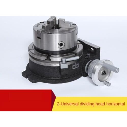 6 inch universal indexing table turntable with three-jaw chuck indexing head milling machine vertical bed dual-use