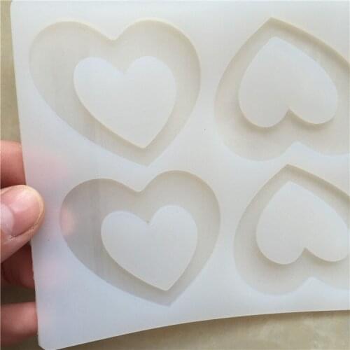 8-Heart Sharp Silicone Mold Cake Decorating Tools Chocolate Mould Decor Muffin Pan Baking Kitchen Handmade Molde De Silicone
