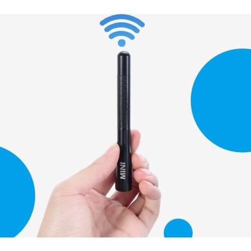 Car Styling Roof Antenna Enhanced Signal Carbon Fiber Screw Metal Short Stubby Mast Antenna For Mini Cooper S JCW R56 R50 F56