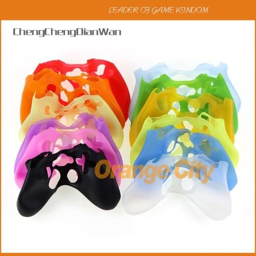 ChengChengDianWan multi-colors Silicone Skin Soft Case Cover for Xbox360 Xbox 360 Controller [14 colors] 20pcs/lot