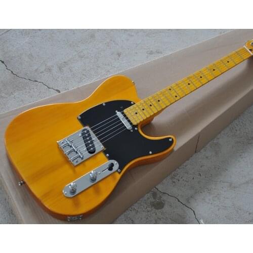 Electric guitar dark yellow retro color can be upgraded imported accessories customized change free delivery