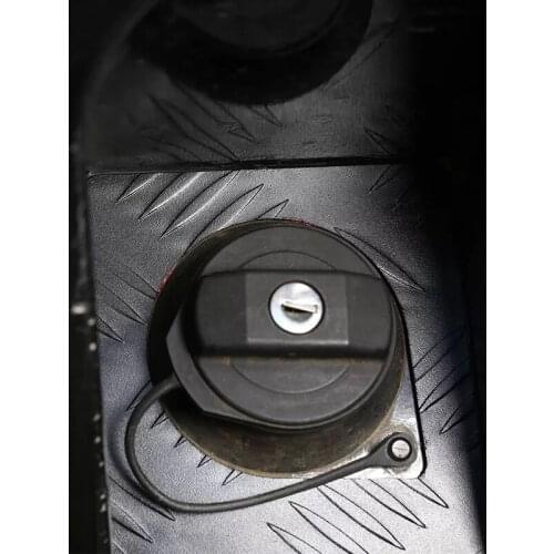 For Land Rover Defender 90 110 2004-2018 Alloy Fuel Tank Cap Bottom Plate Decoration Stickers Black Car Exterior Accessories