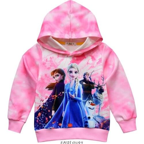 Disney Children Autumn Jacket Coat Clothing Kids Frozen Elsa Hooded Cute Windbreaker kids Baby Boys Girls Outerwear Clothes