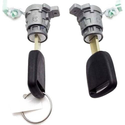 Left & Right Door Lock Cylinder with 2 Keys for 2003-2011 Honda Accord Civic Odyssey S2000 CR-V 72185-S9A-013