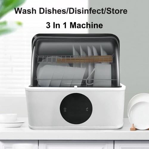 1000W Multifunctional Automatic Dish Washer Automatic Installation Free Small Disinfection Household Dish Washing Machine