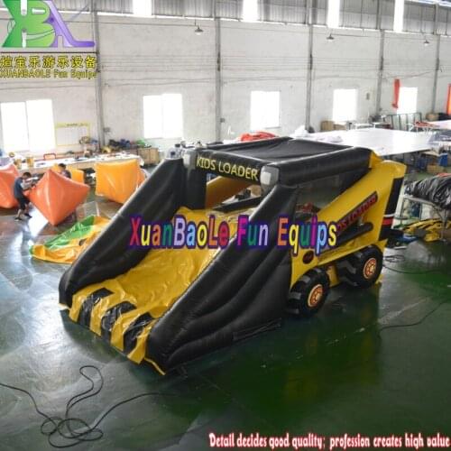 KK Factory Cheap Car Combo Commercial Bouncer Inflatables With Slide
