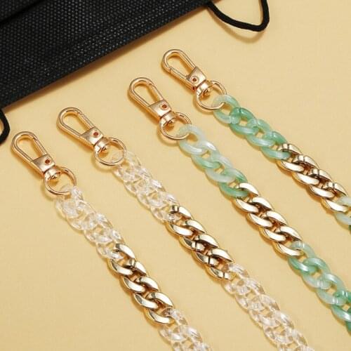 New Wide Transparent Acrylic Glasses Chain Women Reading Glasses Hanging Neck Chain Lanyard Sunglasses Chain Eyeglasses Strap