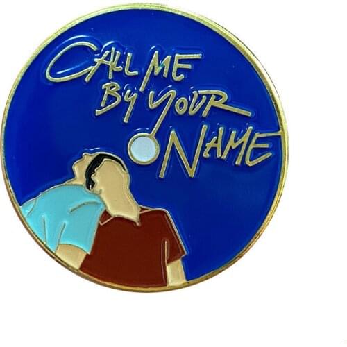 NEW Design Call Me By Your Name Brooch Enamel Pin Elio and Oliver Fans Badge Charm Gift