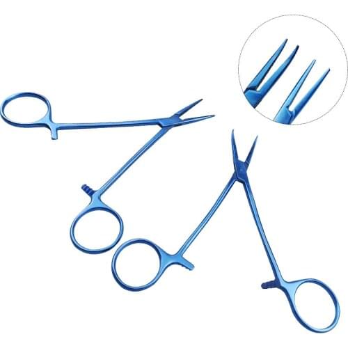 Ophthalmic 122mm Halstead Hemostatic Mosquito Forcep Ophthalmic Tweezer Titanium Eye Instrument