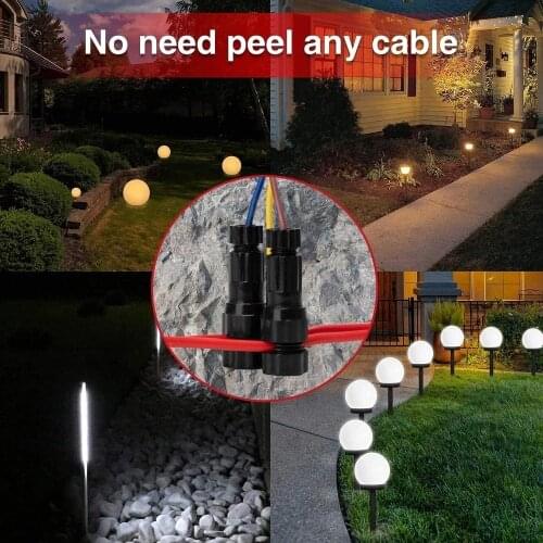 Low Voltage Wire Connector Waterproof Quick Cable Connector Easy Install Landscape Lighting Customized 12-14 Gauge Wire Terminal