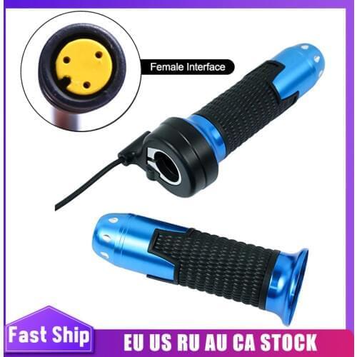 E-BIKE Throttle Blue Red Twist Throttle Speed Controller For Bafang Mid Drive Motor BBS01B BBS02B BBSHD Kits Electric Bicycle