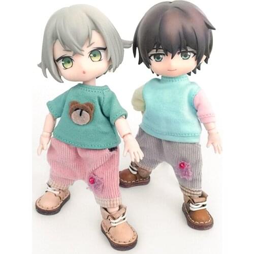 Ob11 doll trousers corduroy trousers BJD GSC PD9 plain jasmine soft clay Halon pants