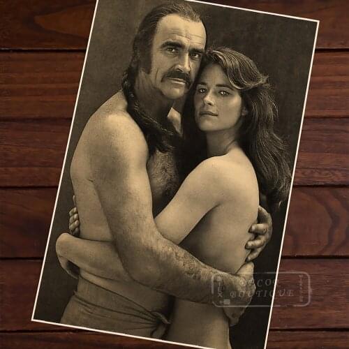Zardoz Sean Connery Charlotte Rampling Room Paper Vintage Kraft Decorative Poster DIY Wall Canvas Sticker Delicate Home Bar Deco