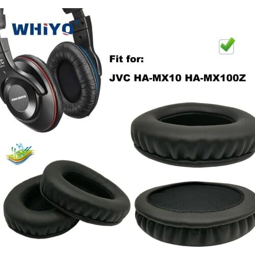 Replacement Ear Pads for JVC HA-MX10 HA-MX100Z HA MX10 MX 10 Headset Parts Leather Cushion Velvet Earmuff Earphone Sleeve Cover