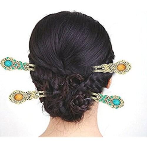 1Pc Alloy Women Lady Girl Fashion Vintage Metal Hair Clip Hairpin Barrette Hair Pins Accessories Hair Styling Tools