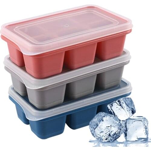 3Pcs/set Silicone Ice Cube Trays Reusable Ice Cubes Maker Silicone Ice Cream Molds Form Chocolate Mold Whiskey Party Bar Tools