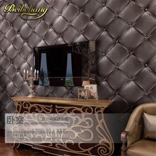 Beibehang 3D stereo imitation flex pack PVC wallpaper living room bedroom aisle Hotel TV background wall Papel de parede