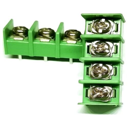 5PCS Electronic PCB board fence terminal KF8500 green KFA side pin 8.5mm can be assembled with a 4-bit terminal block