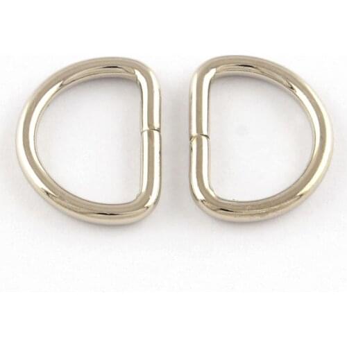 500pcs D Clasps Platinum Iron Linking Rings Fit DIY Jewelry Making Clip Sewing Accessories 17.5x13x2mm
