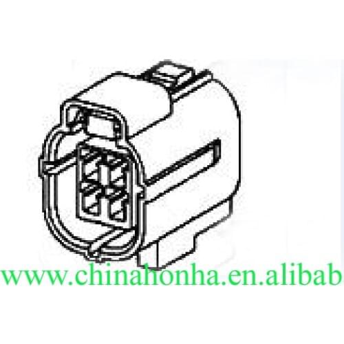 Free shipping 10 pcs 6 pin way TE housing female waterproof automotive plug 174262-2