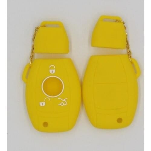 3 Buttons For MERCEDES BENZ C CL CLK E G GL M S SLK CLASS Remote Key Case Silicone Cover Shell Key Fob Bag