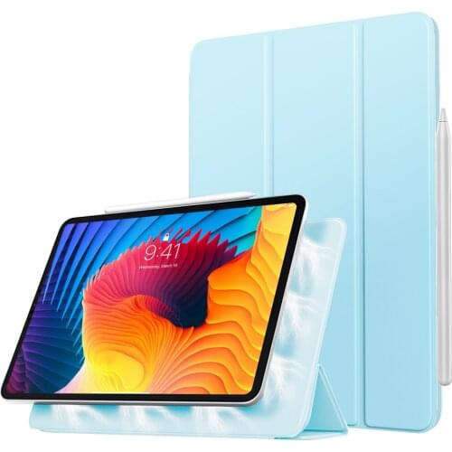 Case For New iPad Pro 11 inch Case 2021(3rd Gen),Magnetic Smart Folio Case [Support Apple Pencil 2 Charging] Slim Shell Stand