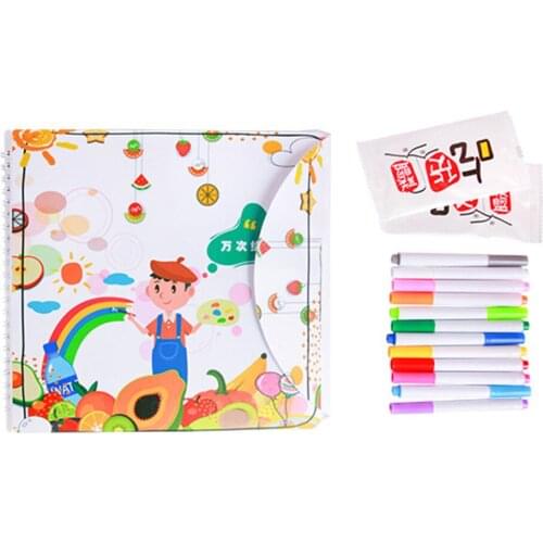 Childrens Drawing Board Portable DIY Graffiti Writing Board Erasable Painting Toy Small Blackboard Water Chalk Set For Kids