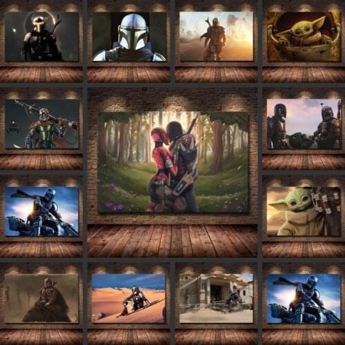 Diy 5d Diamond Painting Disney Mandalorian Diamond Embroidery Home Decor Diamond Mosaic Cross Stitch Kits Handmade Art