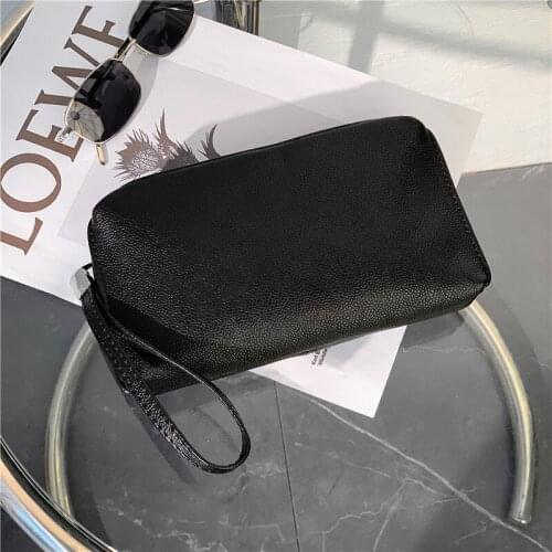 Mens Cluth Bag Soft Leather Long Wallet Men Purse Zipper Large Capacity Handbags Man Business Hand Phone Bags Sac A Main