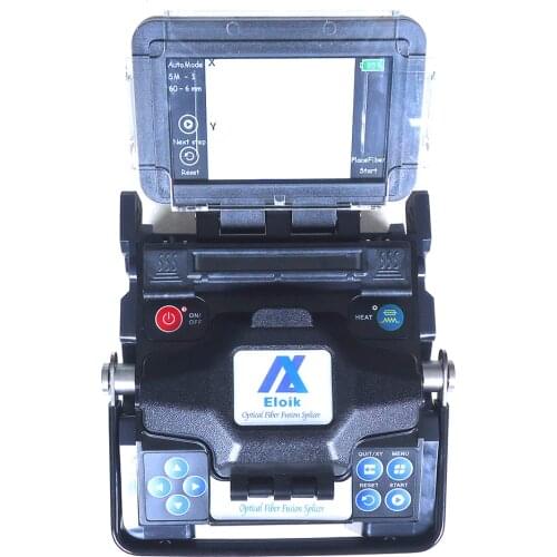 Eloik ALK-88 Fiber Optic Splicing Machine 7s fast splicing Fusion Splicer Fusionadora de Fibra Optica